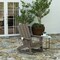 Merrick Lane Nassau Adirondack Rocking Chair with Cup Holder, All-Weather HDPE Indoor/Outdoor Chair
